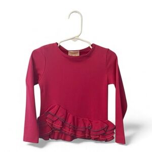 Lemon Loves Lime NWT Pink Ruffled Kids Top